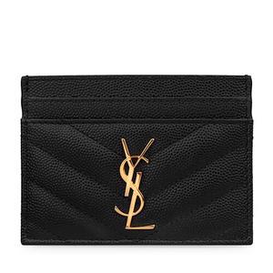 [SAINT LAURENT]  모노그램 그레인 카드지갑 423291-BOW01-1000