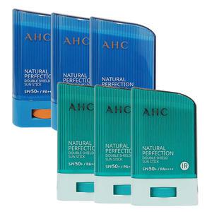 (택1)ahc 선스틱22gx3개/ahc 썬스틱14gx3개 /파랑/초록/썬크림/선크림 /27년05월까지