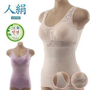 시원한 여성 인견 레이스 런닝브라 여름속옷 인견속옷 여성 나시