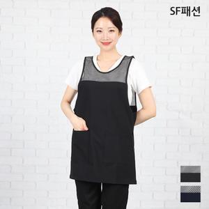 망사 원피스형 앞치마 유니폼 가운
