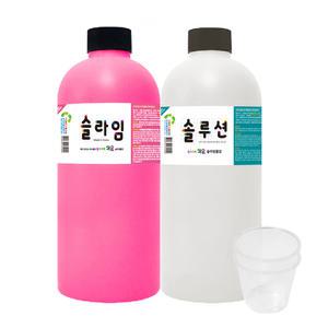 [스노우키즈] 슬라임만들기 1000ml 1색 세트/칼라액체괴물/대용량/슬라임물감