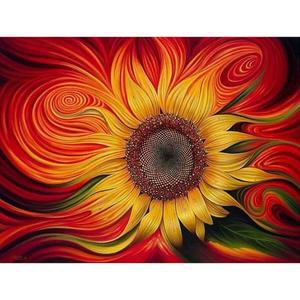 [케이엠엘리]열정의 해바라기 (캔버스) 보석십자수 40x50 (퍼즐사랑)