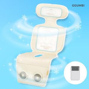 [꿈비] 아이스허그 듀얼팬 쿨시트 2.0 + 보조 배터리(10000mAh )세트