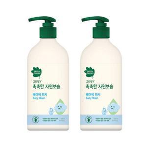 그린핑거 촉촉한 자연보습 대용량 워시 500ml x 2개