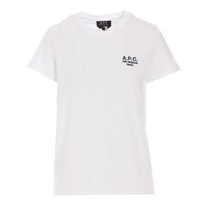 [아페쎄]APC 아페쎄 반팔 티셔츠 루마담 로고 여성 화이트 COEZC F26842 AAB