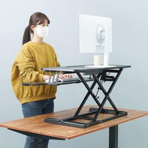 덱스탑 전동 스탠딩데스크 NE950 블랙 화이트 높이조절 책상 거치형