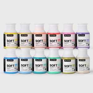 알파색채 아크릴물감 소프트바디 저점도 250ml 12색 B세트 - 파스텔세트