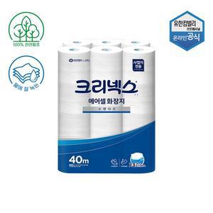 크리넥스 에어셀 물에 잘 녹는 화장지 40m 24롤 45086