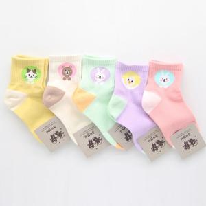 사계절 아동양말 귀여운 동물원 5켤레묶음/양말/아동/유아/어린이/주니어/키즈/아기/초등/니삭스/초등학생