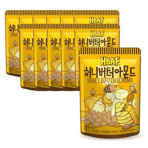 HBAF 바프 아몬드 허니버터 40g x12개