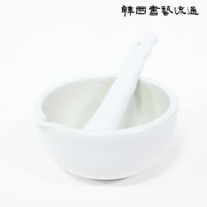캘리아트 도자기 유발 유봉 세트 9cm 고급형 일제 막대사발 물감 분쇄용