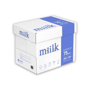 한국제지 밀크 A4 용지 75G 2500매-1box-z 한