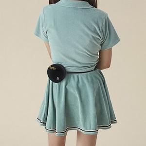 골프공 파우치 벨트백 해적단로고 힙색