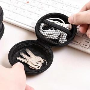 [HY컴퍼니] 미니 충전기 usb 이어폰 보관 파우치 케이스 원형