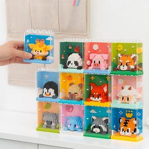 [오피스스쿨] 민화샵 KC인증 동물 블록 액자 만들기 (12종 택1) DIY 나노블럭 퍼즐놀이 블럭장난감 단체만들기수업