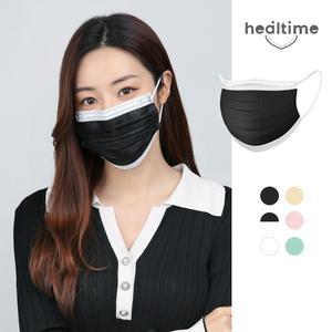 힐타임 투와이어 비말차단 마스크 블랙투톤