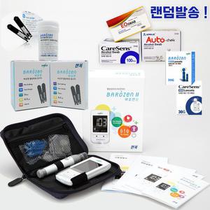 바로잰 자가혈당측정기+시험지100매+침솜100매 1형 2형 당뇨정상수치 검사기 스트립