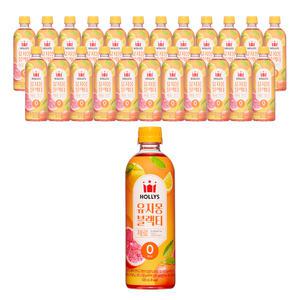 할리스 유자몽 블랙티 제로, 500ml, 6입, 4개