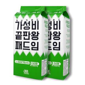 개님의패드 강아지 배변패드 대형 60x75cm 2팩 총100매