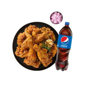 [멕시카나치킨] 마늘간장치킨+콜라1.25L