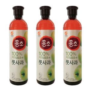 홍초 풋사과 1.5L 3개