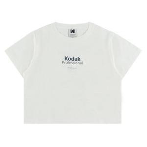 [KODAK]코닥 여성 메일러 그래픽 반팔티셔츠 K5222LRS21-WHT