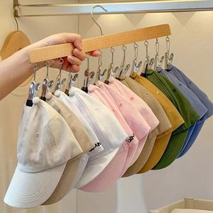 다용도 12클립 나무 모자 걸이 1개 - 속옷 넥타이 스카프 등을 건조하는 데 적합 옷장에 이상적인 정리함