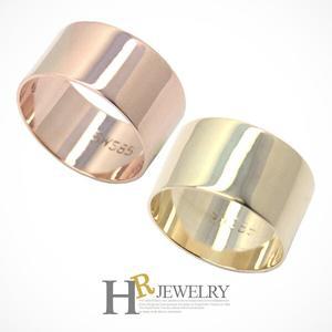 [호림쥬얼리]14K Gold 골드반지 히트_예쁜(HR)14K 스토스 평링 반지(10mm)