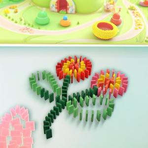 원목 도미노 칼라 컬러 (100PCS) 우드 집중력 장난감 어린이 보드게임 칼라 나무