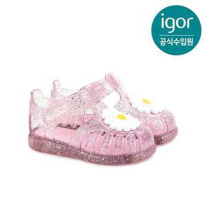 [갤러리아] 이고르 토비 글로스 플라워 핑크 IGSDL3M2FR 키즈젤리슈즈 여아샌들 키즈샌들