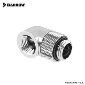 무덤 8 pcs/Lot G1/4 수냉 90도 로터리 피팅 어댑터 회전 골드 블랙 실버 TWT90-v2.5