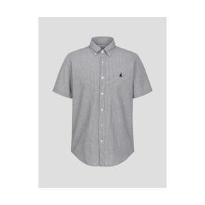 빈폴 BEANPOLE MEN 강연 시어서커 스몰 깅엄 반소매 셔츠 블랙 BC5465C475 318244