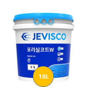 제비스코 포리실코트W 투명 수용성 외벽, 벽돌 침투형 발수 코팅 방수재 18L