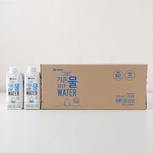자연드림 종이팩 해양심층수 JUST기픈물 1박스(330mlX18개입)