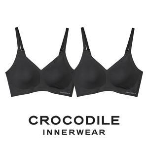 [크로커다일] 감탄브라 소프트핏 쉘론 후크형 브라2종 블랙 CDWBR5M16_2