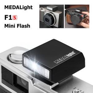 카메라후레쉬 MEDALight F1S 미니 카메라 플래시 라이트 휴대용 외장 온 리코 GR3 소니 Sony ZV1 루믹스 후