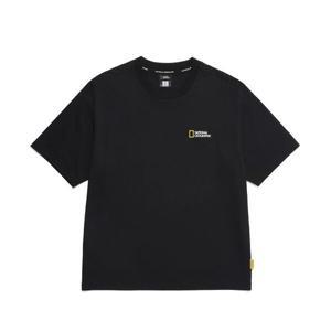 내셔널지오그래픽 N255UTS909세미오버핏 수피마 반팔티 BLACK 1087346