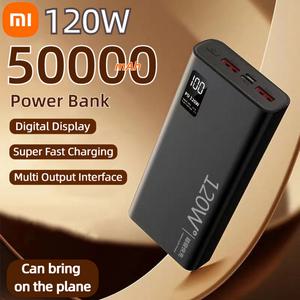Xiaomi 120W 고용량 보조베터리 50000mAh 빠른 충전 안드로이드 용 휴대용 배터리 충전기 Samsung Huawei N