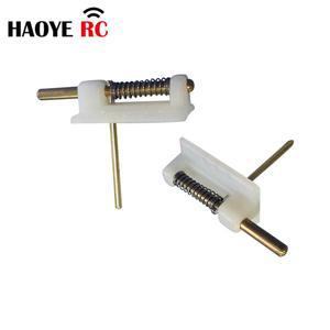HAOYE 5PCS 캐노피 모델 흰색 비행기 전기 부품 래치 커버 RC L26MM 해치 액세서리 색상