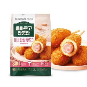 올바르고반듯한 미니 찹쌀 핫도그 40g x 8개 x 3팩