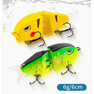낚시 MM60 낚시 미끼 느린 싱킹 Swimbait 현실적인 관절 미끼 3D 눈 베이스 및 프레데터 낚시 장비용 PVC