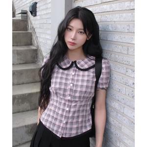 LARTIGENT [6월 30일 배송] L15 CHECK PUFF SHIRT(PINK) L25SPSH11PK 102588