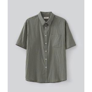 파브레가 FABREGAT [7월 2일 배송] 노르망 체크 하프 셔츠 (카키블루) FB2502SH04KBL 2374408