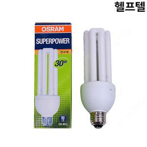 오스람 삼파장램프 SUPERPOWER DULUX EL30W 827 전구색