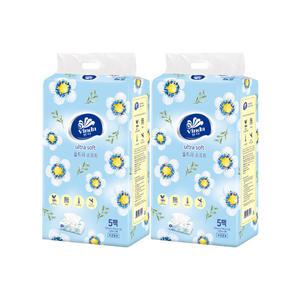 빈다 울트라소프트 미용티슈 소프트팩 150매 5개입 2팩