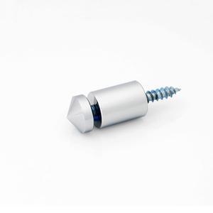 다보몰 직결다보 황동 뿔형 (크롬) 15파이x9x20㎜(M5), 게시판볼트 15Ø 실버뿔형헤드 사인간판