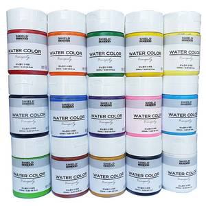 쉴드수채화물감250ml /대용량 그림물감 리필 낱색 학교 학원 화방 초등 학생 전문가용 미술 학습준비물