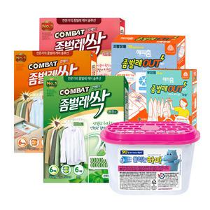 컴배트 좀벌레싹/옷장용/서랍장용/좀벌레아웃(무향)/제습제/방충제/하마