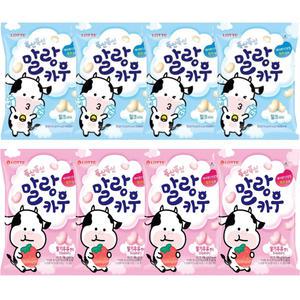 말랑카우밀크158G(4봉)+딸기158G(4봉)_총8봉