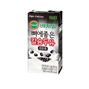 베지밀 뼈에 좋은 칼슘 검은콩 두유 190ml 96팩